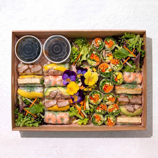 Fried &Fresh Spring Roll by Double Dribble Catering Christchurch last minute caterer made to order fresh and delivery available.