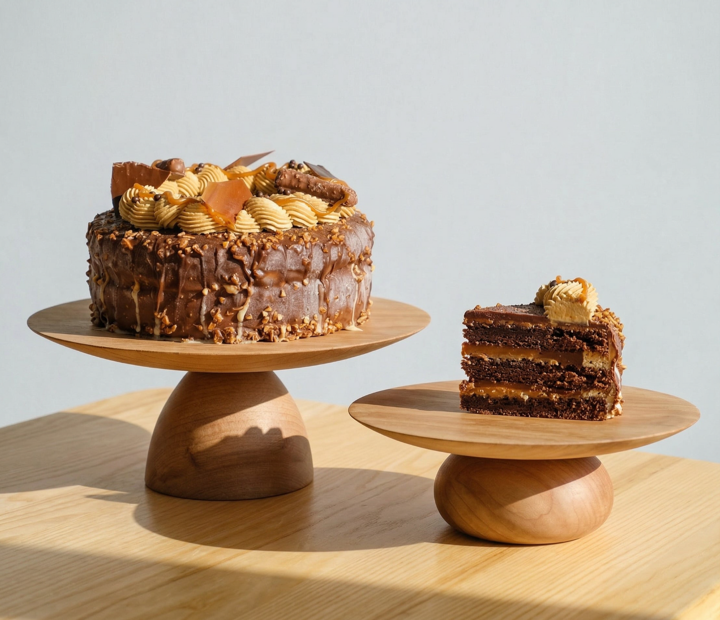 8-inch Chocolate & Caramel Ice Cream Cake from Double Dribble — rich chocolate and caramel ice cream layers — birthday and party catering in Christchurch