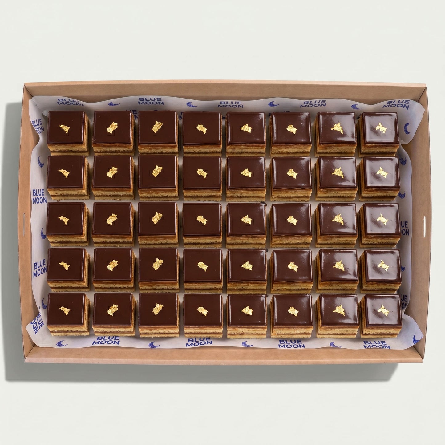 Choclate caramel slices Christchurch catering by Double Dribble