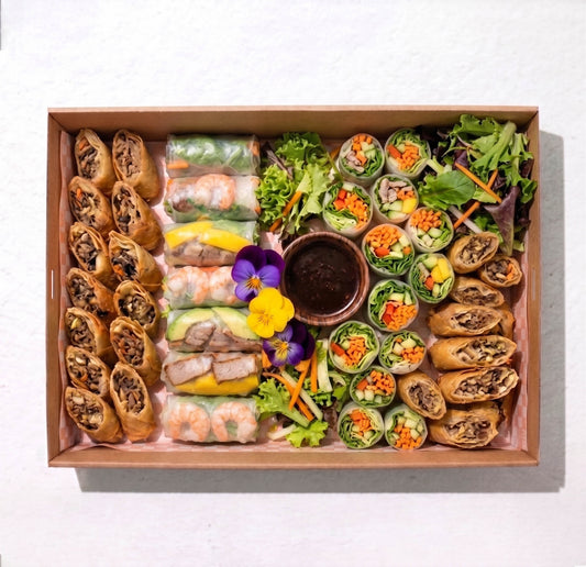 Fried &Fresh Spring Roll by Double Dribble Catering Christchurch last minute caterer made to order fresh and delivery available.