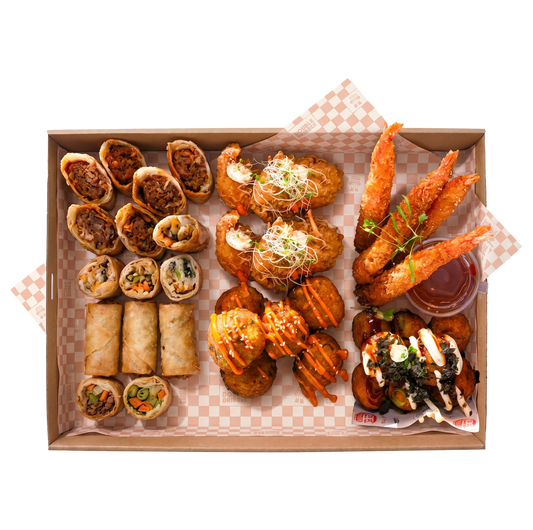Warm canapes from Double Dribble — hot savoury bite-size canapes, served fresh — office function & wedding catering in Christchurch