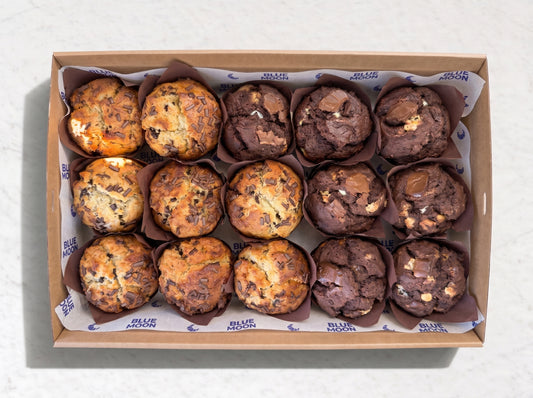 12-piece Mixed Bakes Platter from Double Dribble — fresh cafe bakes including scones, muffins, friands and cupcakes — office morning tea catering in Christchurch