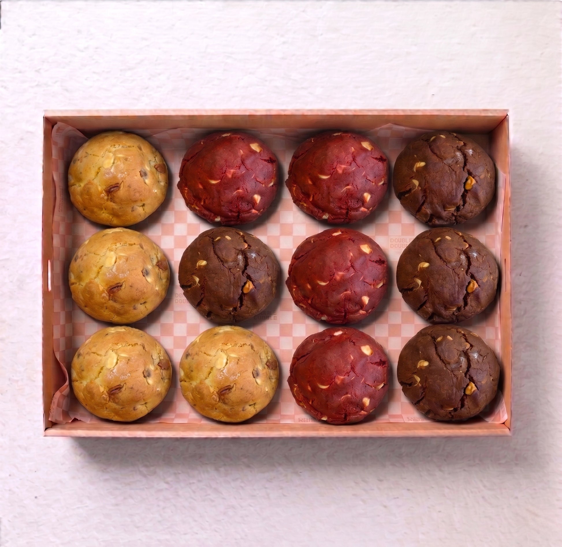 Blue Moon Cookie Box from Double Dribble — an assortment of freshly baked cookies — office morning tea and student event catering in Christchurch